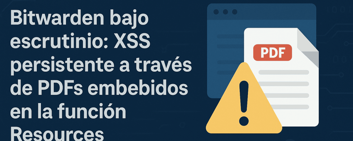 bitwarden XSS